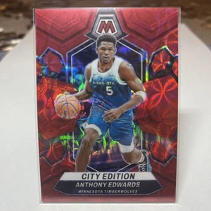 2023-24 Panini Mosaic - #273 Anthony Edwards City Edition Choice Red /75 - Bild 1 von 3