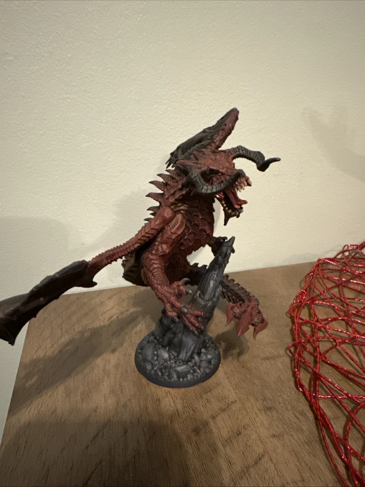 🔥 Pro Painted Red Dragon | Display Quality D&D Pathfinder Miniature - Image 1 of 4