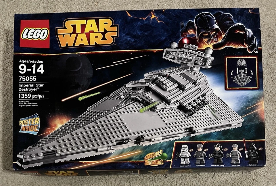 LEGO 75055 Star Wars Imperial Star Destroyer 1359 peças lacrado de fábrica novo 2014! - Imagem 1 de 4