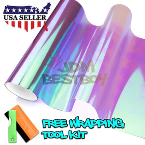 *Galaxy Chameleon Neo Chrome Purple Headlight Taillight Fog Light Vinyl Tint DIY - Picture 1 of 6