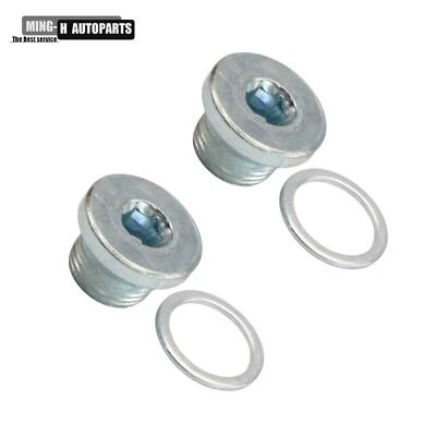 2x For Porsche 911 Cayman Boxster 2009-2016 Engine Oil Drain Plug 900-219-020-31 — 第 1/4 张图片