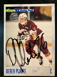 1993 Classic Hockey Draft #73 Derek Plante Autographed Signed Hockey Card