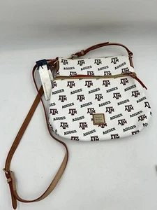 Dooney & Bourke NCAA Texas A&M University Aggies Zip Purse Cross Body NEW W/Tags - Picture 1 of 14