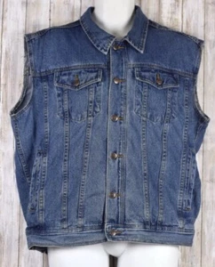 Stony River Jean Vest Button Down Size Large - Picture 1 of 11
