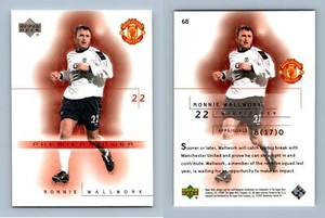 Ronnie Wallwork #68 Manchester United 2001-2002 Upper Deck Trading Card