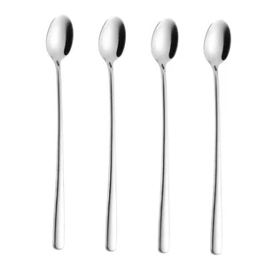 Long Handle Iced Tea Spoons, Stainless Steel Cocktail Stirring Spoons,9" Long - Picture 1 of 5