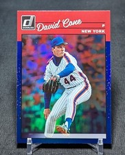 David Cone 1990 Retro Blue Holo Foil 2023 Panini Donruss Card #277 New York Mets