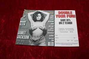 JANET JACKSON ROLLING STONE MAGAZINE POSTCARD 90'S HIP HOP MEMORABILIA - Picture 1 of 3