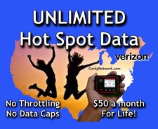 Verizon Unlimited Hot Spot Download Kit - $50 a month. Grandfathered IMEI number