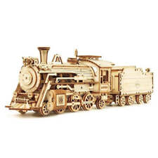 Rokr Prime Steam Express 1 80 Scale Model Train - 3d Wood Puzzle