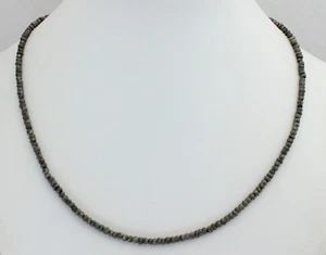 Pyrit Kette Edelsteinkette Pyritkette halskette Schmuck facettierte Collier Edel - Picture 1 of 2