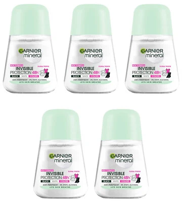 5 GARNIER Invisible 48h Protection Anti Marks Roll On Deodorant Alcohol Free - Image 1 of 3