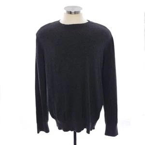 Banana Republic Cotton Cashmere Dark Grey Long Sleeve Crew Neck Pullover Sweater - Picture 1 of 7