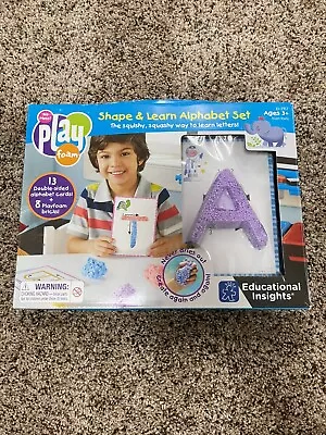 LEARNING RESOURCES Playfoam Shape & Learn Alphabet Set 1917 New/Open Box - Image 1 of 4