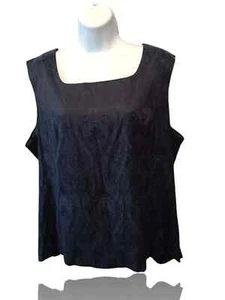 Maggie McNaughton Sz 20W Sleeveless Square Neck Pullover Blouse, Ash Gray. NS-18 - Picture 1 of 8