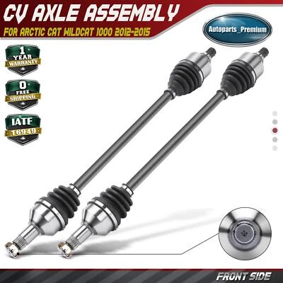 2x Nuevo conjunto de eje CV delantero izquierdo y derecho para Arctic Cat Wildcat 1000 2012-2015 Foto 1 de 4