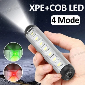 Super Bright LED COB Work Light Flashlight Rechargeable Torch Lamp Magnetic Base - Picture 1 of 12