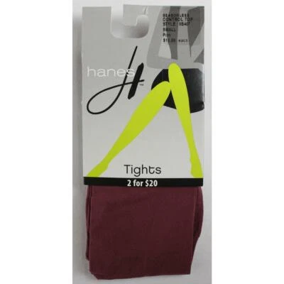 Hanes женщин S эластичной тела чулки бордовый красный твердый - Изображение 1 из 2