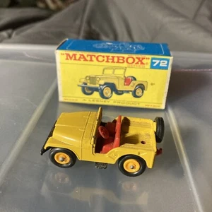 Matchbox 1966 #72 Standard Jeep With Original Box - Picture 1 of 8