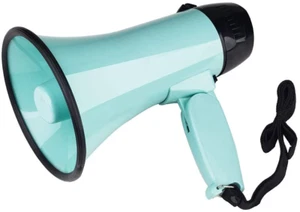 Megáfono Portátil Bullhorn 20 Vatios Potencia Megáfono Altavoz Voz y Sirena/Alarma - Imagen 1 de 12