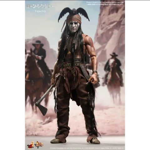 Hot Toys The Lone Ranger Tonto 1/6 Collectible Action Figure From Japan Unopened Cover