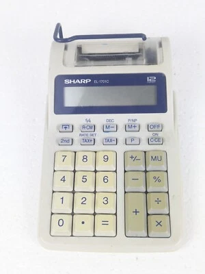 Sharp Model EL-1701C 10 Key Adding Machine - Image 1 of 4