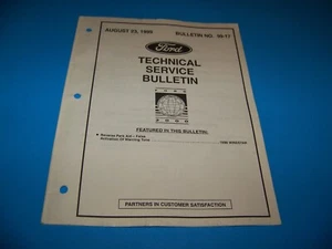 Boletín de servicio técnico de Ford 23 de agosto de 1999 - Imagen 1 de 5