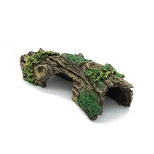 JIH Aquarium Decorations Resin Hollow Tree Trunk Ornament, Bettas House Cave - Picture 1 of 8