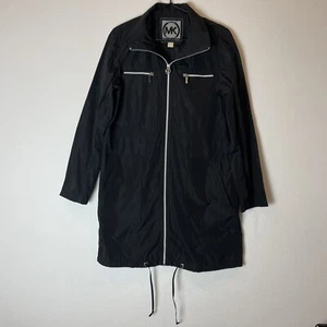 EUC MICHAEL Michael Kors Long Windbreaker Jacket Sz M - Picture 1 of 7