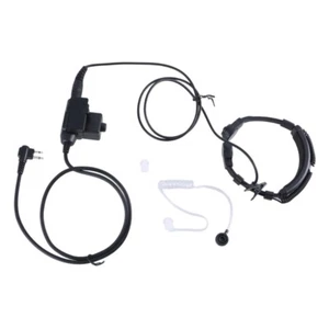 Air Tube Throat Vibration Mic Headsets for DEP450 EP450 Walkies Talkies Earpiece - Zdjęcie 1 z 8