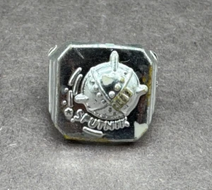 Vintage Ring SPUTNIK Satellitenautomat Ring Spielzeug Kunststoff silberfarben - Bild 1 von 6