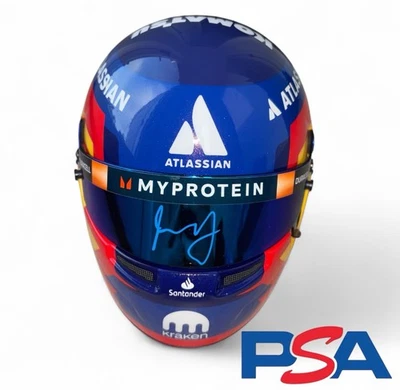 Mini capacete Williams Racing #55 PSA AUTO assinado por Carlos Sainz 2025 F1 temporada 1:2 - Imagem 1 de 4