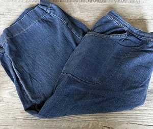 Just My Size Damen Übergröße Stretch 2 Taschen Medium Stonewash Caprihose Größe 1X - Bild 1 von 10