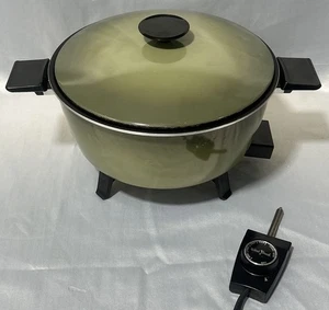 Vintage Elektrische Pfanne Bratpfanne Herd Country Wasserkocher West Bend Avocado - Bild 1 von 10