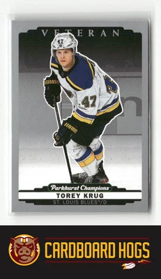 2022-23 Parkhurst Champions #26 Torey Krug St. Louis Blues Silver - Image 1 of 2