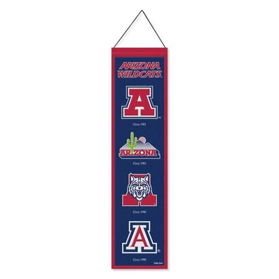 Arizona Wildcats Evolution 8x32 Inch Vertical Wool Embroidered Hanging Banner - Image 1 of 4