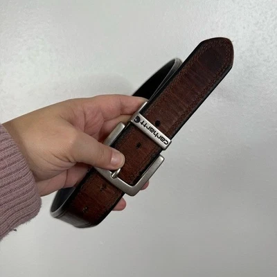 Carhartt Brown Leather Belt Size 36 - Image 1 of 4