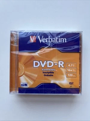 Verbatim DVD-R Recordable 4.7GB 16x Speed 120 Min Blank Disc New Sealed set of 3 - Image 1 of 4