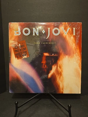 BON JOVI 7800* Fahrenheit 1986 FIRST Pitman PRESSING  w/ HYPE STICKER Near Mint! - Image 1 of 4