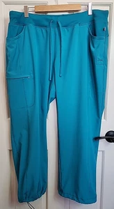 Pantalones Médicos Jogger Azul Teal Para Mujer Petite 2XL 38x27 Elásticos 117-35525 - Imagen 1 de 6