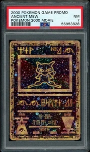 Pokemon La Película 2000 Ancient Mew Promo PSA 7 casi nuevo - Imagen 1 de 2