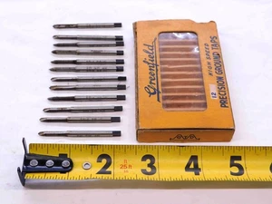 12pcs GREENFIELD #5 44 PG1 G7 HSS SPIRAL POINT PLUG TAP 2 STRAIGHT FLUTE .125 - Picture 1 of 5