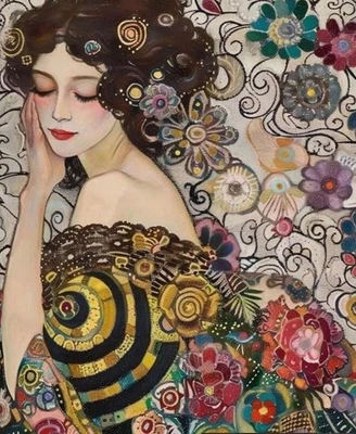 Arte de pared en lienzo MUJER DURMIENDO por GUSTAV KLIMT 12 x 16 sin marco 703 Foto 1 de 3