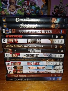 John Wayne Western 14 DVD Lot -True Grit-The Cowboys-El Dorado-Chisum - Picture 1 of 4