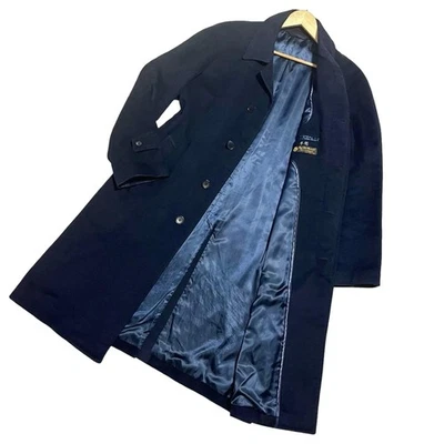 Loro Piana 100% Cashmere Balmacaan Coat XL Dark Navy Unisex Long F/S - Image 1 of 4