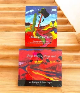 2 Art Books by Jean Duquoc Pays intense, Pays reve" and “Les paysages de lame” - Picture 1 of 17