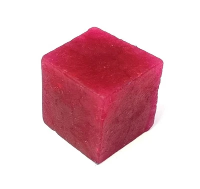 84 Ct Dyed Natural Ruby Rough Cube Shape IGL Certified Gemstone 5AOI - Image 1 of 4