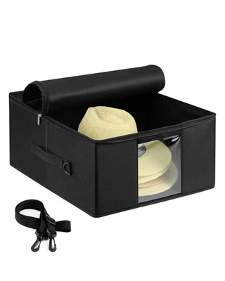 Caja de almacenamiento de sombrero grande para almacenamiento de hombres y mujeres, sombrero de vaquero ligero de viaje... Foto 1 de 4