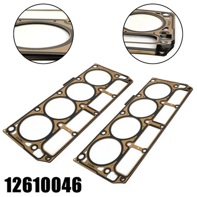 2PCS Cylinder Head Gasket 12610046 Pour Chevrolet GMC Express 2500 3500 Sierra - Photo 1/4