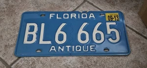 2013 666 Antique Florida License Plate Tag Sign Booster - Picture 1 of 3
